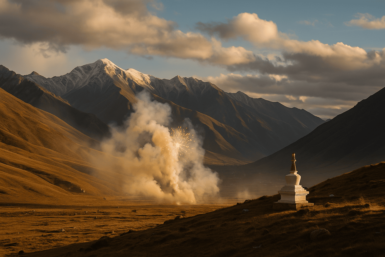 China castiga a 10 funcionarios por espectáculo ilegal de fuegos artificiales en el Tíbet