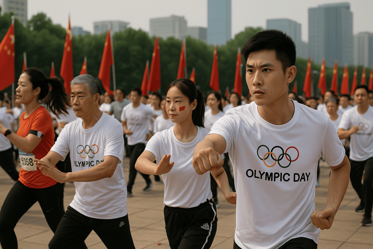 China celebra el Día Olímpico con actividades de fitness para todos