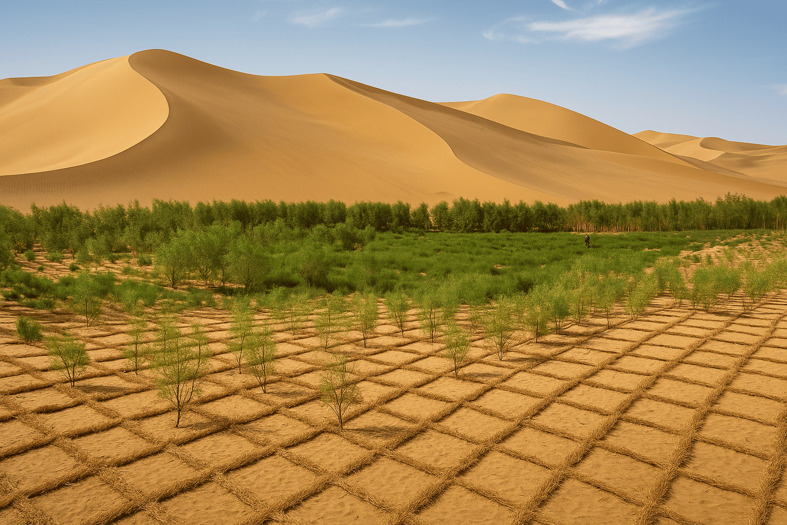 China está venciendo al desierto en Ningxia