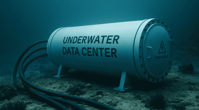 Centro de datos submarino en China diseñado para optimizar el consumo energético de la inteligencia artificial.