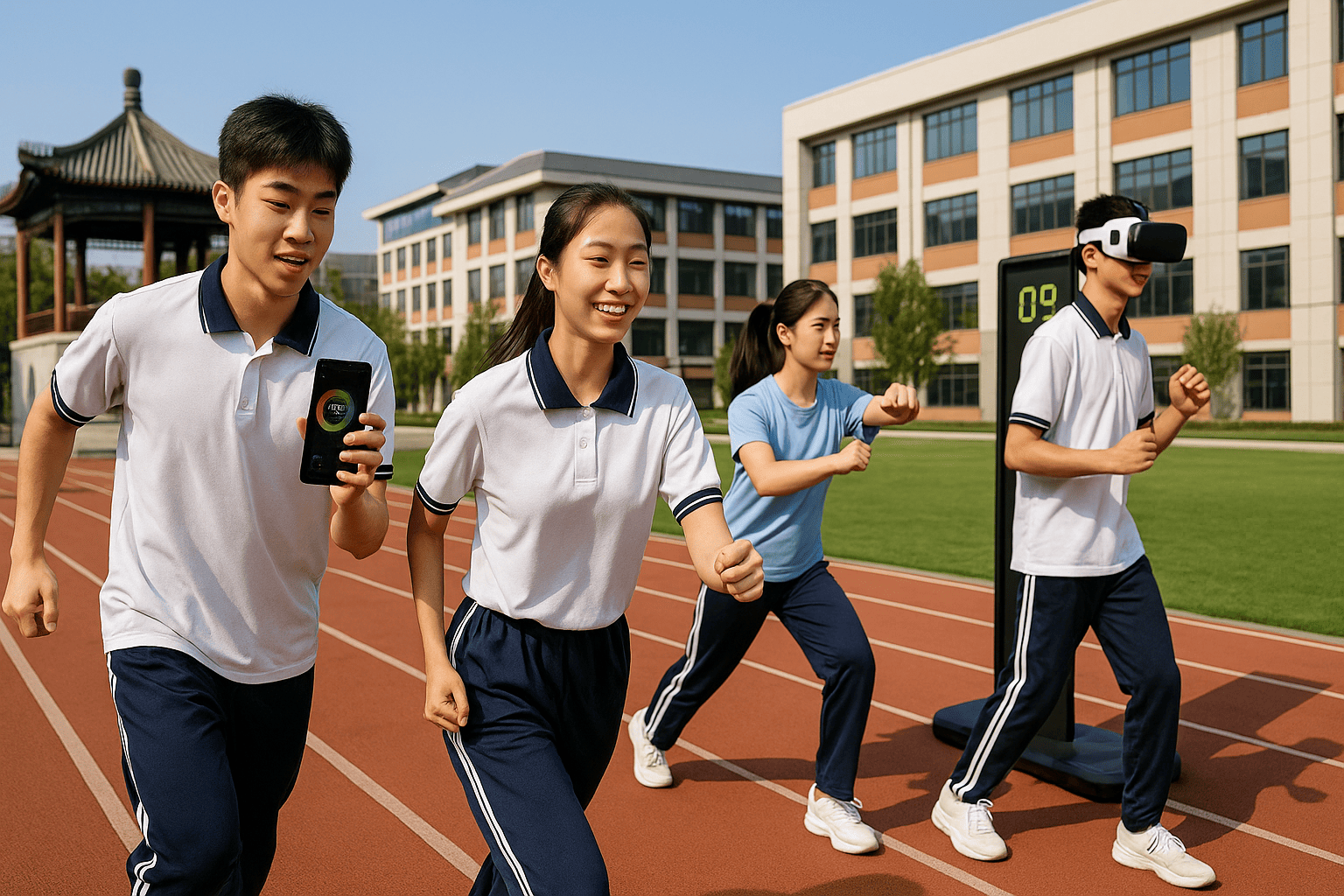 Las escuelas chinas combinan tradición y tecnología para revitalizar el deporte escolar