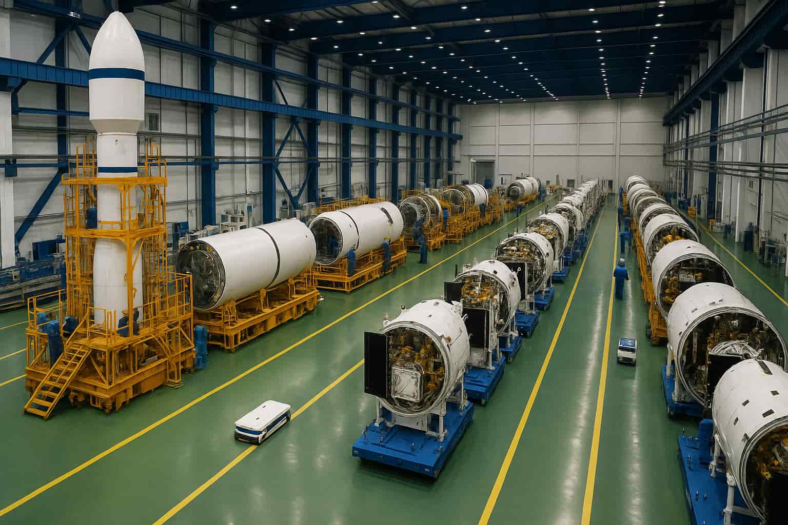 China producción masiva cohetes satélites – Industria espacial