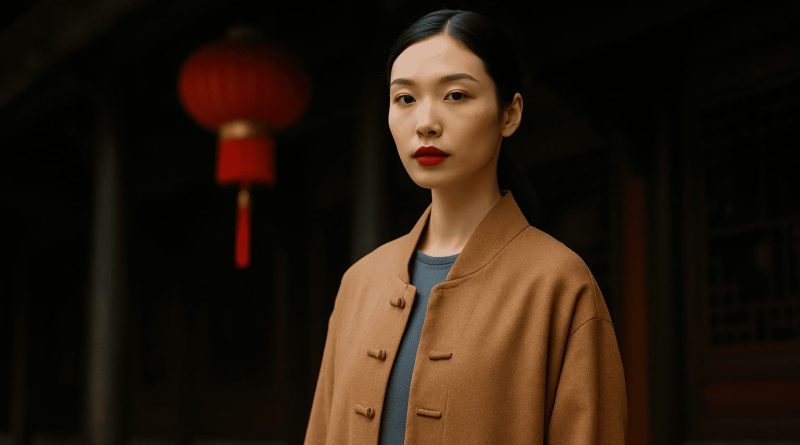 Diseño chino raíces culturales - colección moda contemporánea inspirada tradición china sostenibilidad
