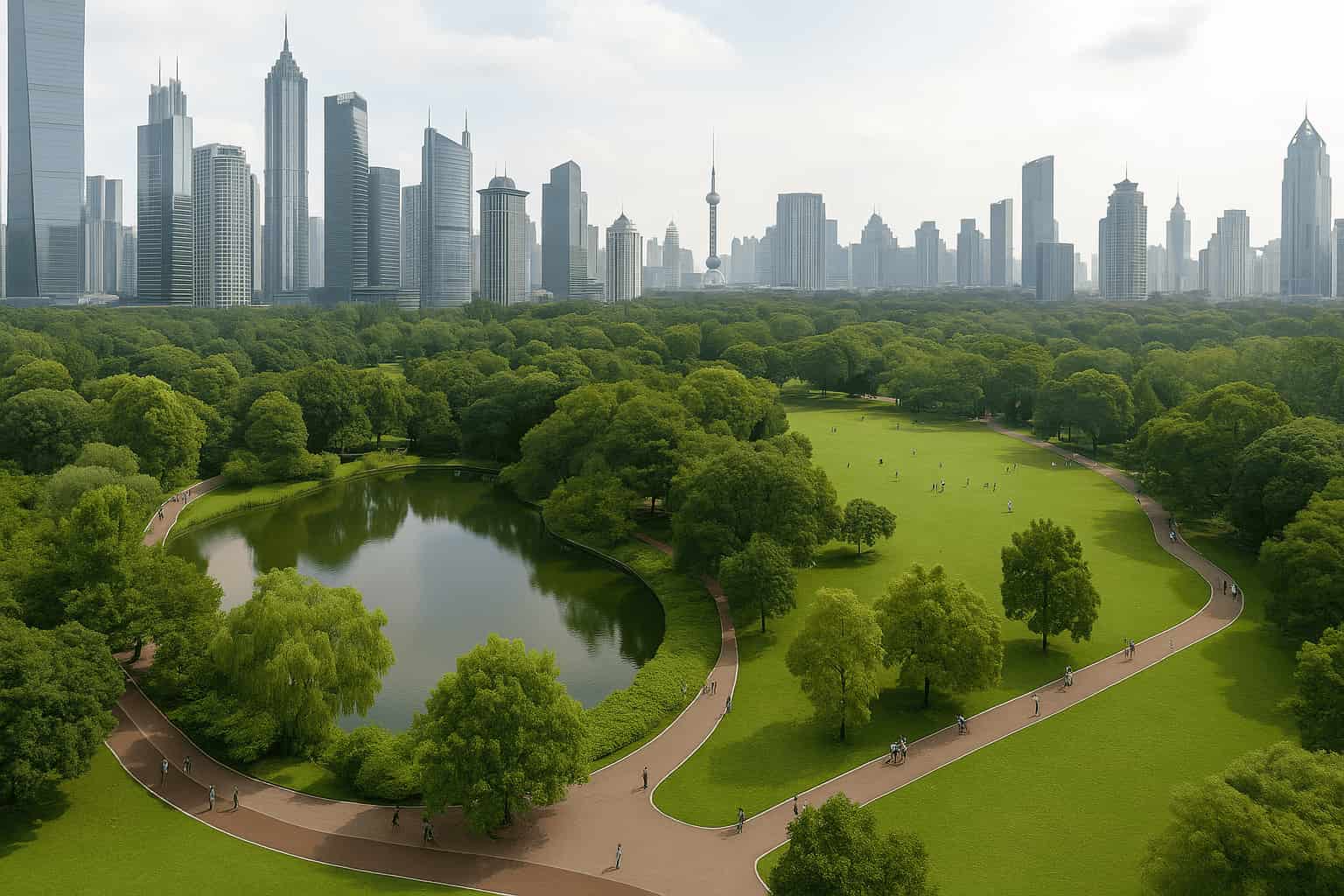 Parques Shanghai China sostenibles – 1000 espacios verdes