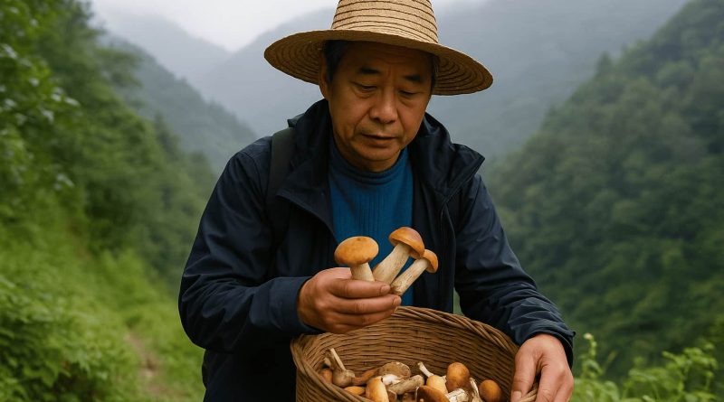 Turismo Yunnan China saludable - senderismo montañas verdes recolección setas silvestres actividades bienestar