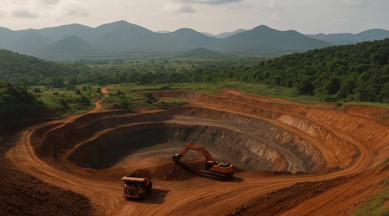 Científicos chinos y africanos colaboran en un yacimiento minero de África occidental