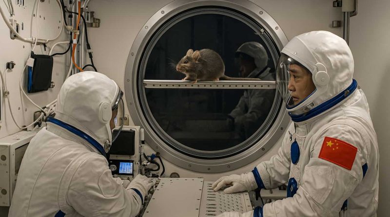 China ratones espacio: astronautas observan el primer experimento con mamíferos en la estación Tiangong.