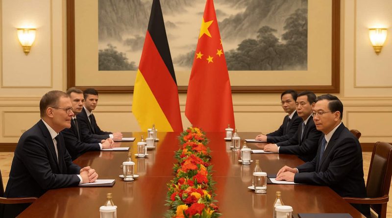 Ministro alemán reunido con autoridades chinas durante diálogo económico en Pekín