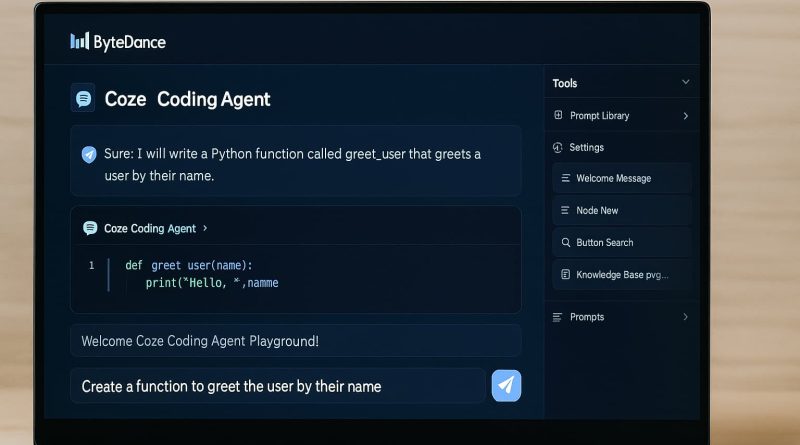 ByteDance IA programación económico - interfaz Coze Coding Agent