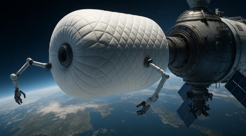 China fábrica orbital espacial - módulo inflable manufactura microgravedad
