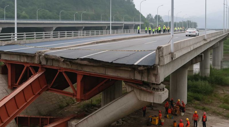 Puente Sichuan colapsa calidad - sección derrumbada Guangyuan investigación estructural
