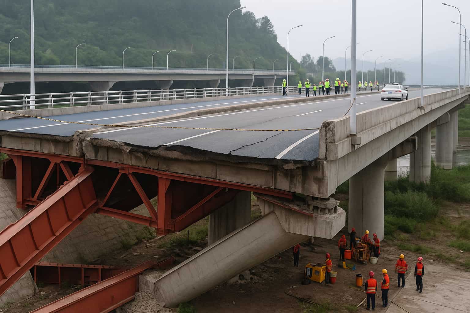 Puente Sichuan colapsa calidad – Fallas estructurales
