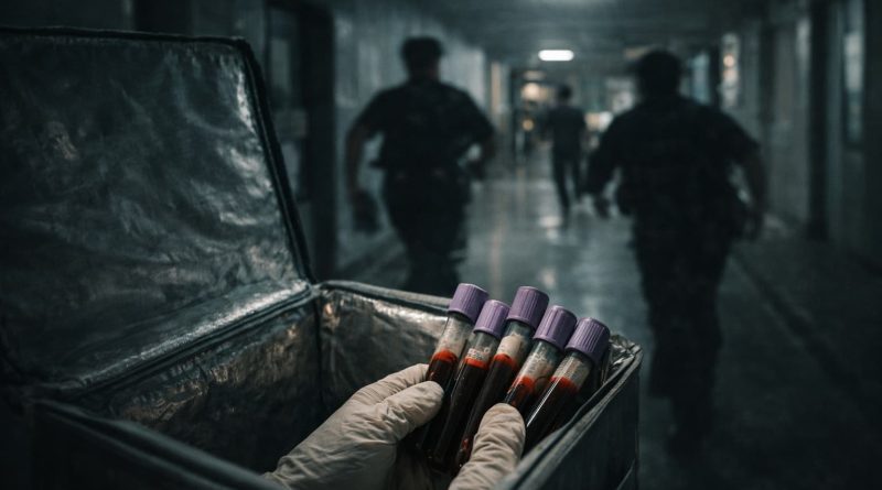 Operativo aduanero incauta tubos de sangre en un control fronterizo.