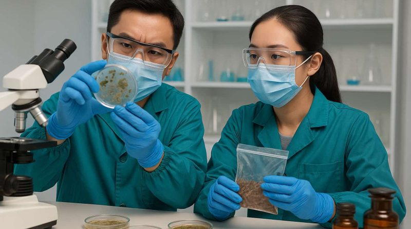 Investigadores analizan muestras del Tíbet que contienen microbios con potencial biotecnológico.