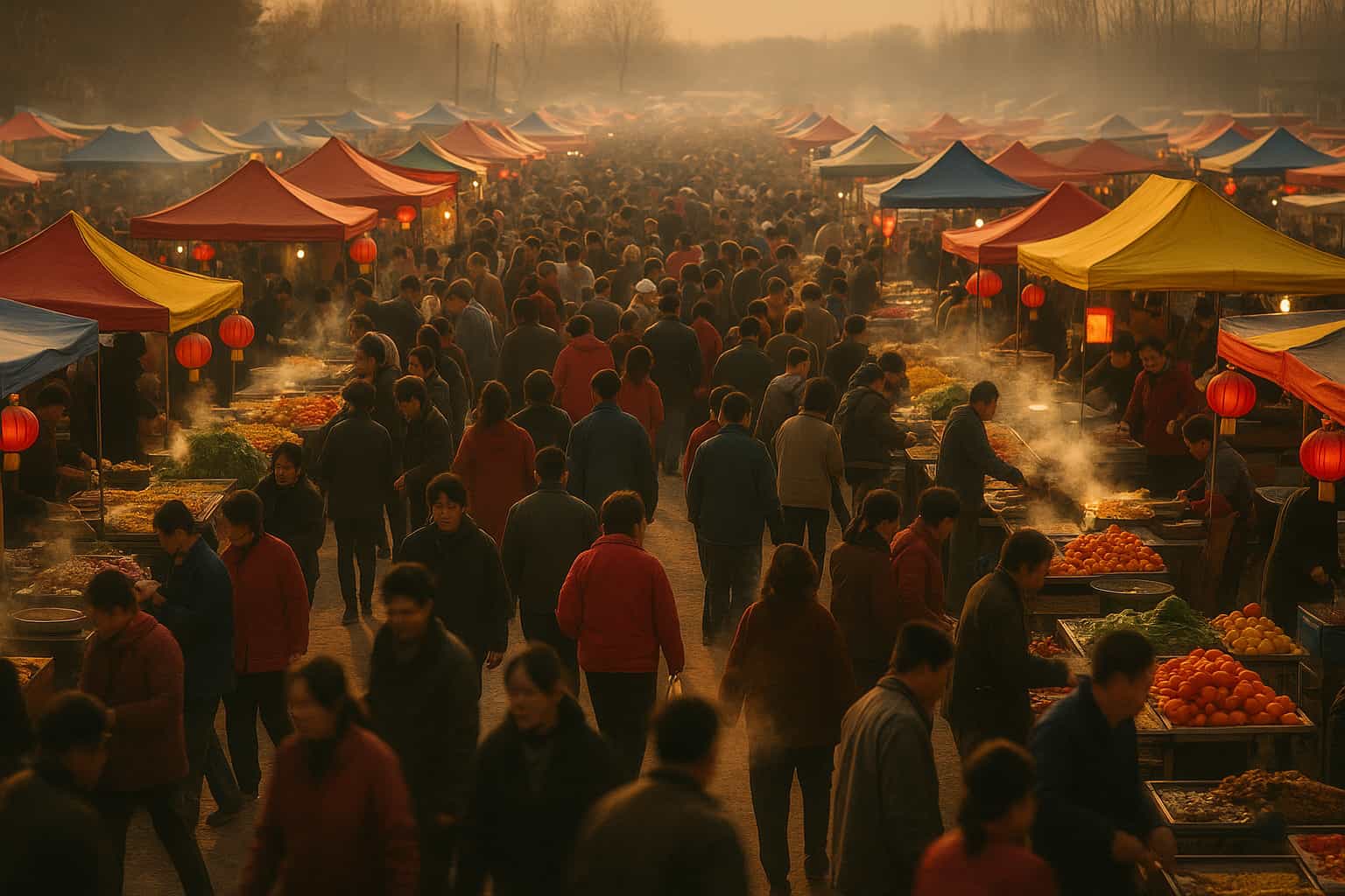 Mercados rurales de Shandong resurgen como fenómeno cultural