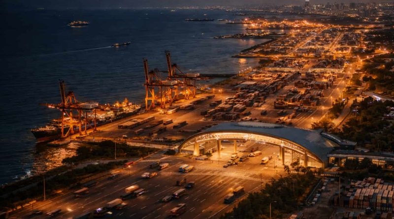 Zona urbana de Hainan tras el inicio del cierre aduanero integral.
