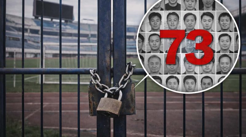 Autoridades chinas anuncian sanciones de por vida contra corrupción en el fútbol.