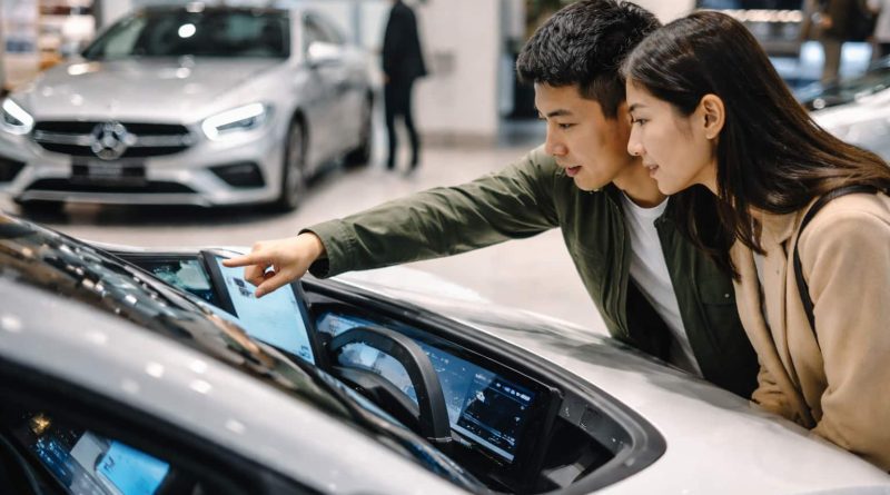 Concesionario de autos de lujo en China con menor afluencia de clientes.
