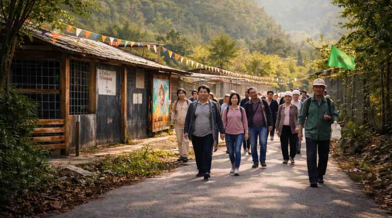 El zoológico de Kaili, considerado el más pobre de China, recibe su primer tour oficial en 2026.