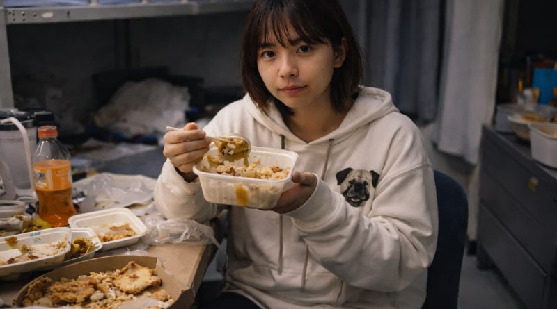 Influencer china sancionada por videos de consumo de comida insalubre.