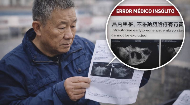 Informe médico digital en China genera polémica por error de diagnóstico imposible.