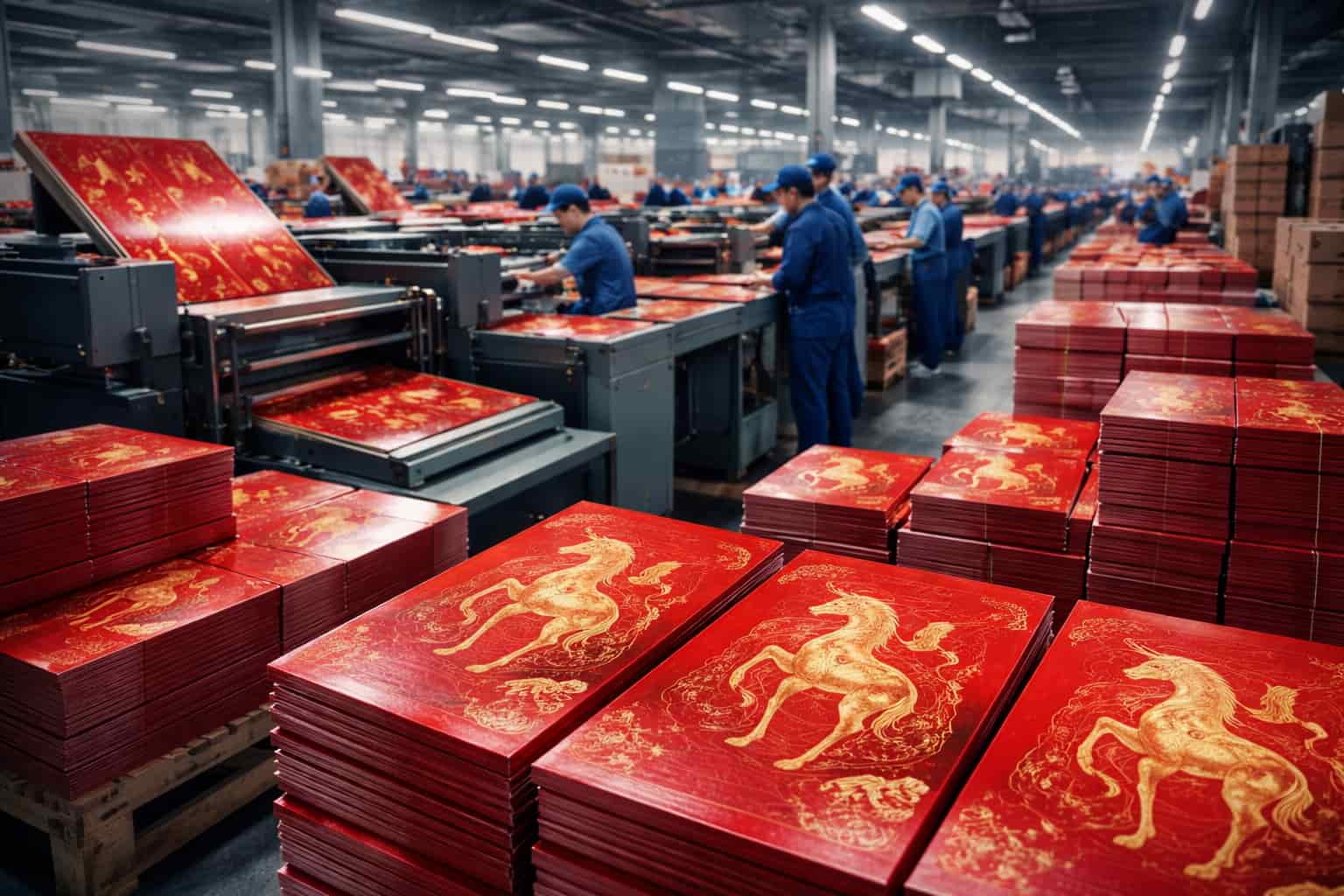 Sobres rojos del Año del Caballo se venden como nunca en China