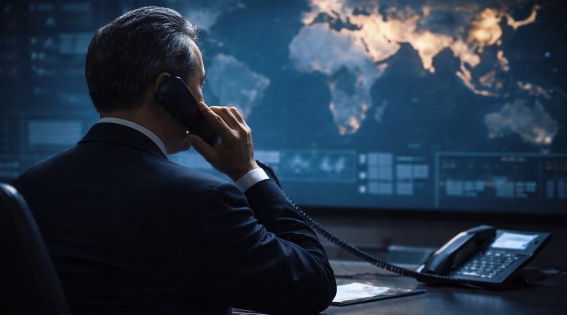 Wang Yi durante una conversación diplomática sobre la situación en Irán