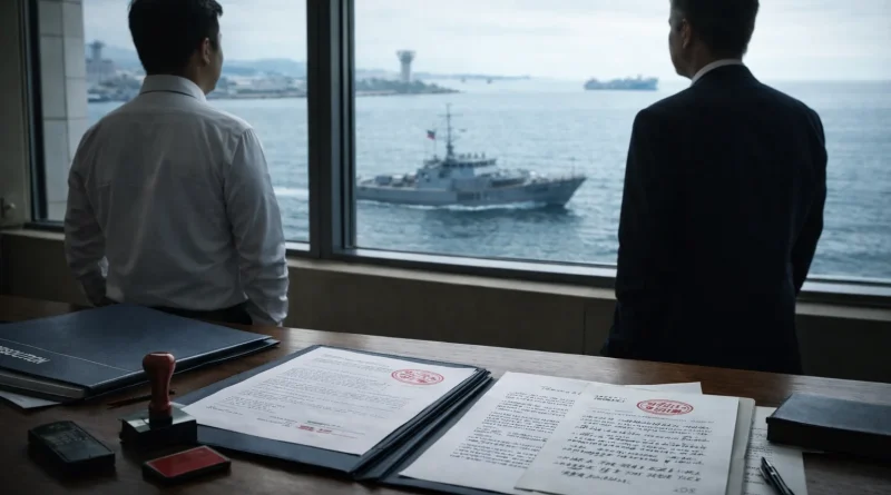 Banderas de China y Filipinas en contexto diplomático.