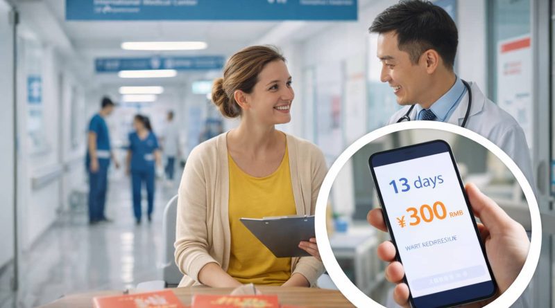 Extranjeros reciben atención médica en un hospital de China.