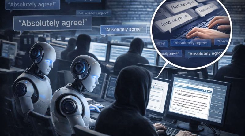 Foro chino presentado como comunidad de inteligencia artificial resulta ser repetitivo y manipulable.