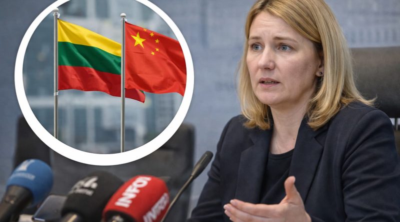 La primera ministra de Lituania reconoce errores en la política exterior hacia China.