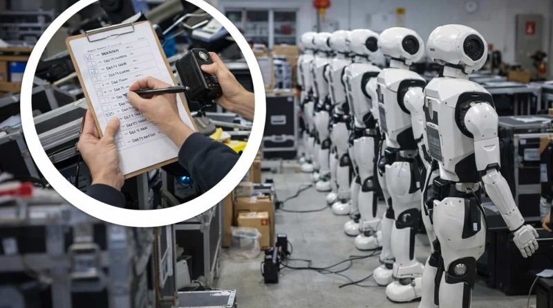 Robot humanoide bailando en un evento comercial por Año Nuevo Lunar en China.