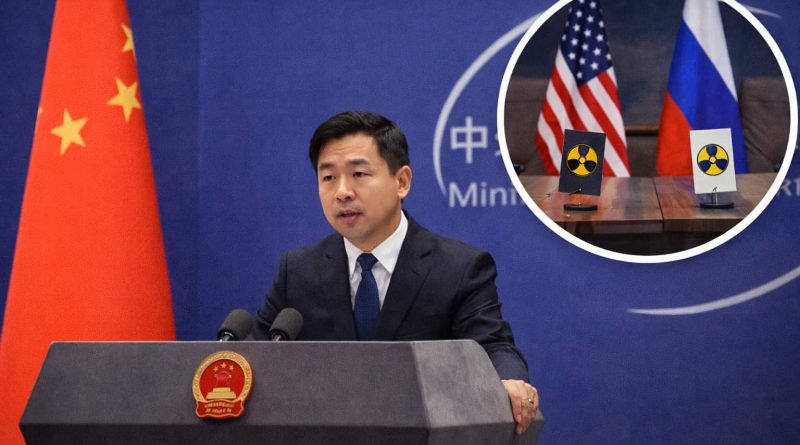 Rueda de prensa del Ministerio de Exteriores de China sobre desarme nuclear.
