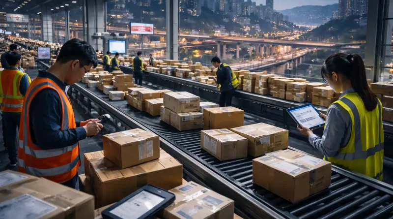 Vista urbana de una gran ciudad china representando el crecimiento del consumo regional en 2025.