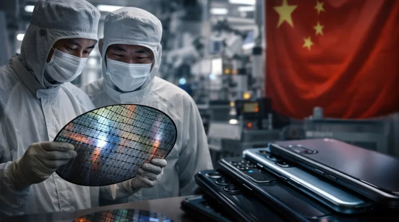 tienda de smartphones en China con teléfonos de marcas como Oppo y Vivo