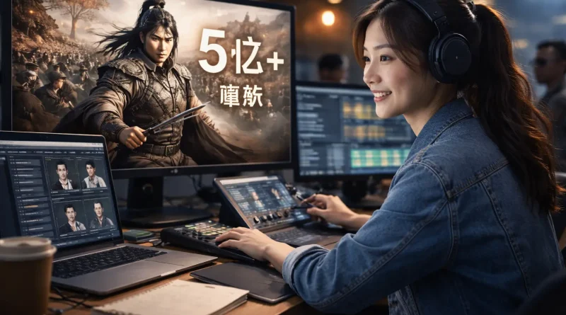 Escena generada con inteligencia artificial del drama histórico chino Huo Qubing