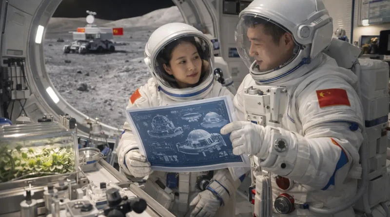 Astronauta china Wang Yaping durante una misión espacial